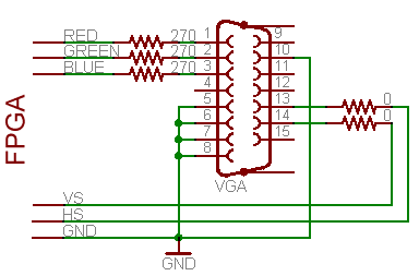 VGA connection diagram